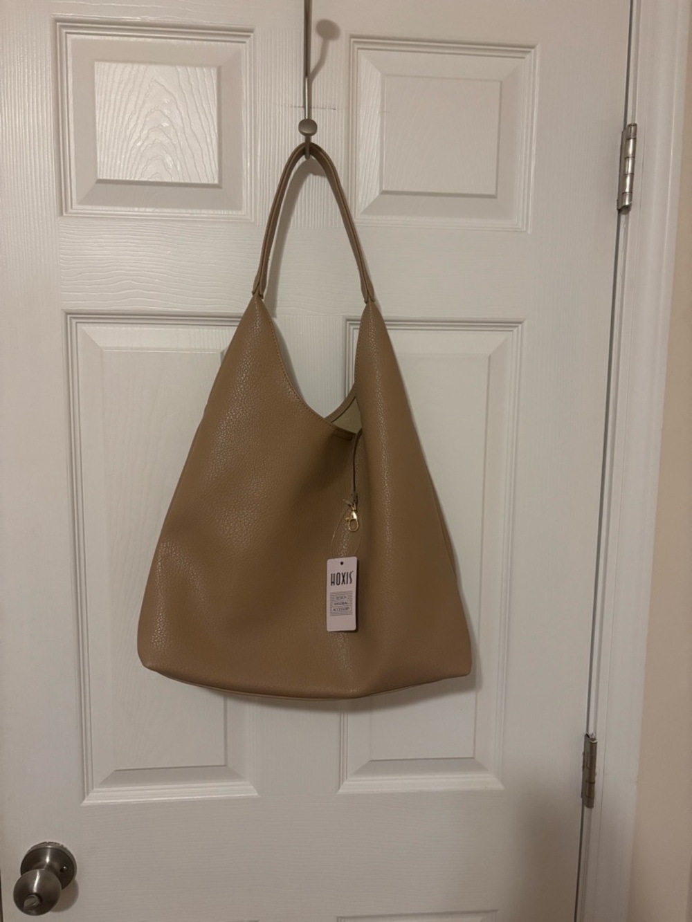 Hoxis Tan Hobo Shoulder Bag